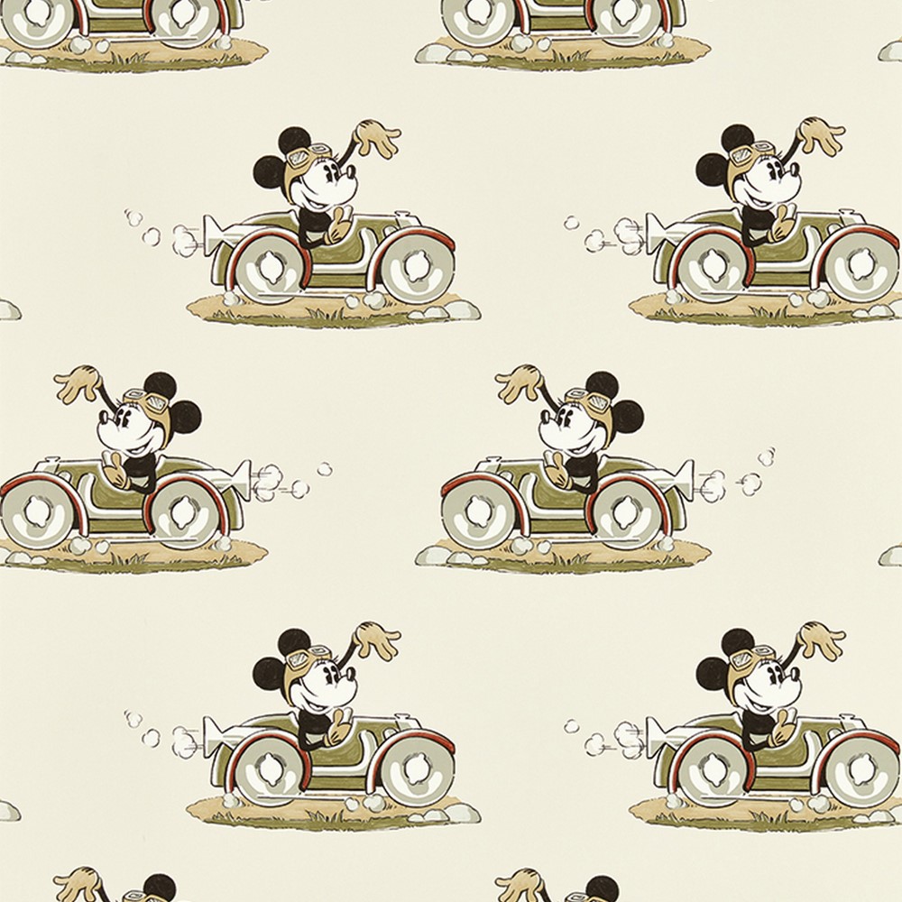 Minnie on the Move Wallpaper 217270 by Disney Home x Sanderson in Babyccino